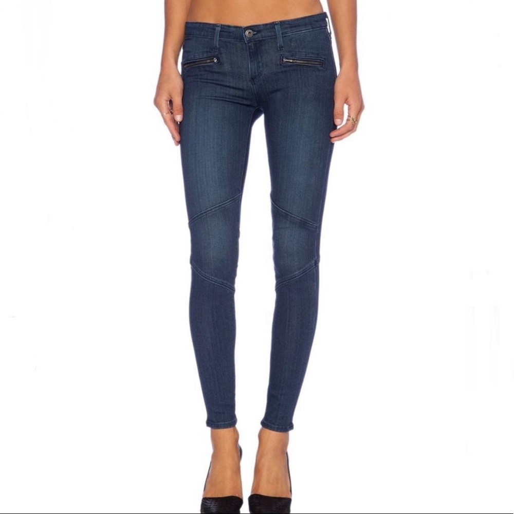 AG motto legging dark blue wash